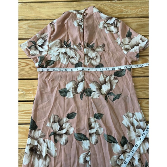 NWT Pink + Sophie Floral Dress Size Small Women’s Mauve Mock Neck MSRP $46.50 - Picture 6 of 7